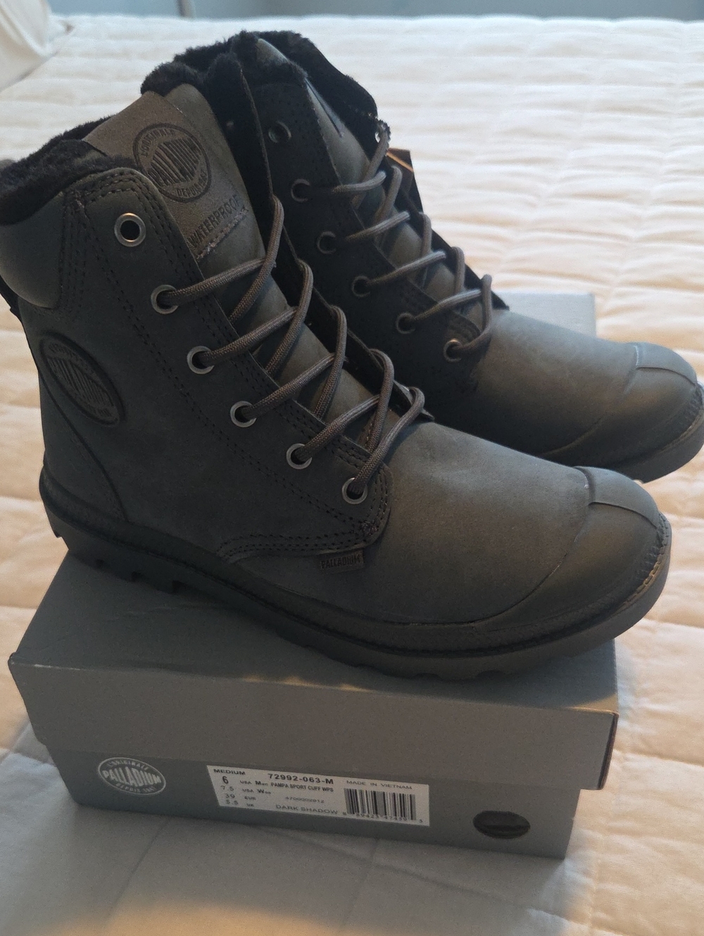 Palladium Lace-Up Insulated Waterproof Boots NEW